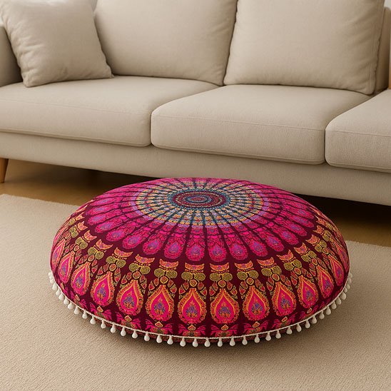 zafu coussin de meditation ergonomique pour posture droite